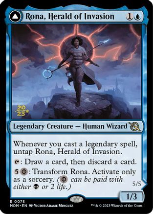 Rona, Herald of Invasion // Rona, Tolarian Obliterator (PRE-75S) - rare - Foil