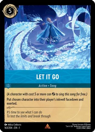Let It Go (163/204) - Rare - Cold Foil