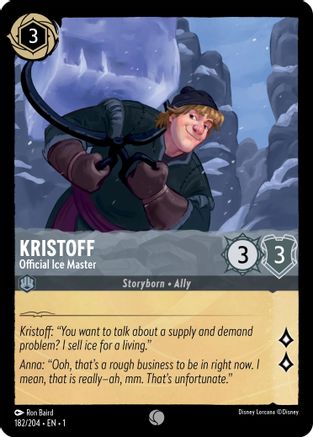 Kristoff - Official Ice Master (182/204) - Common - Cold Foil