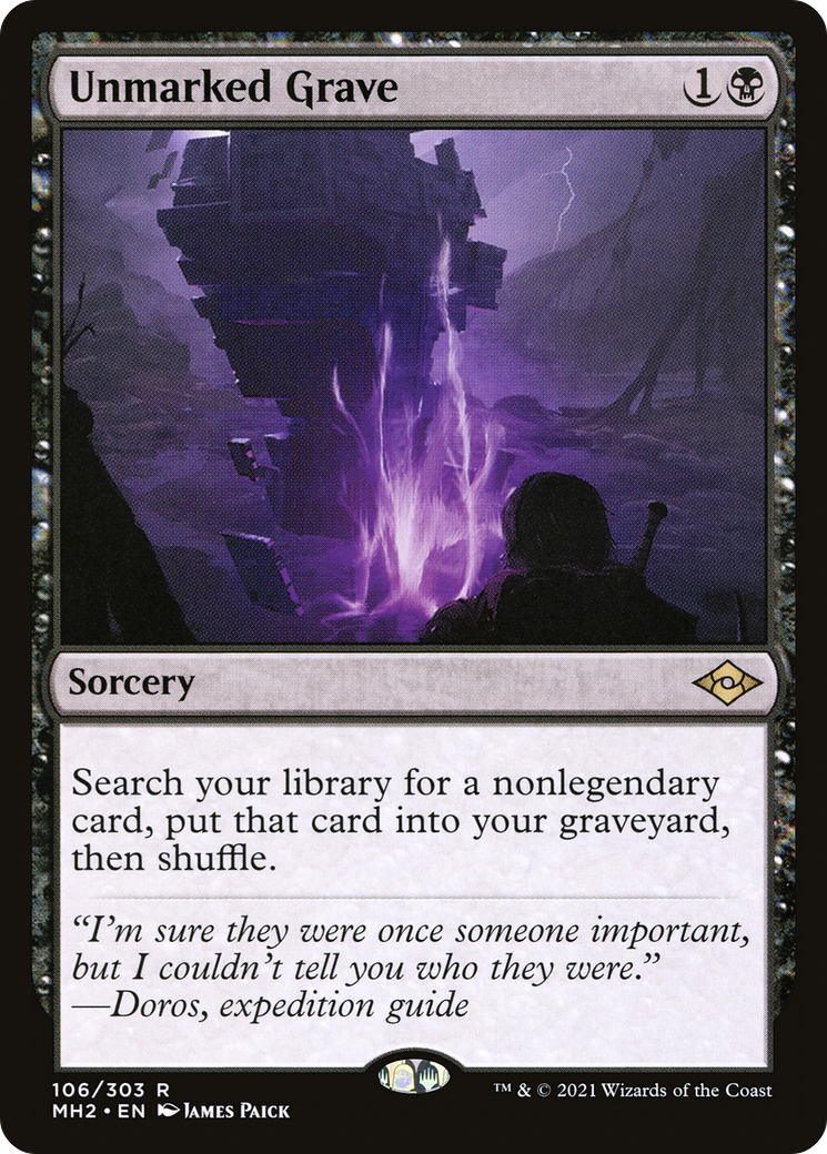 Unmarked Grave (MH2-106) - rare - Foil
