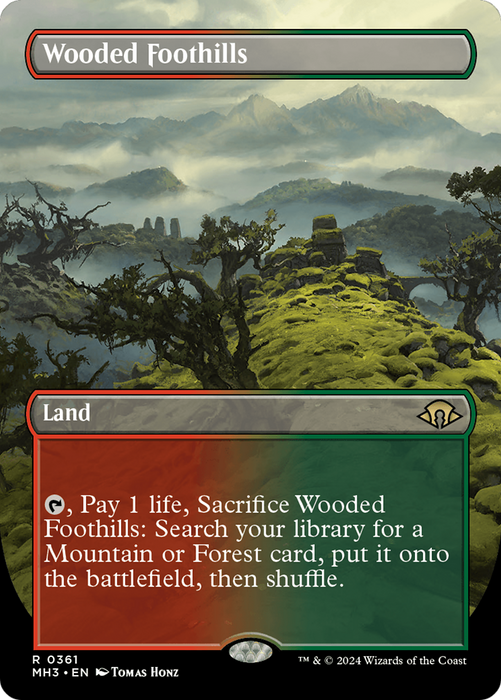 Wooded Foothills (MH3-361) - rare (Borderless) - Foil