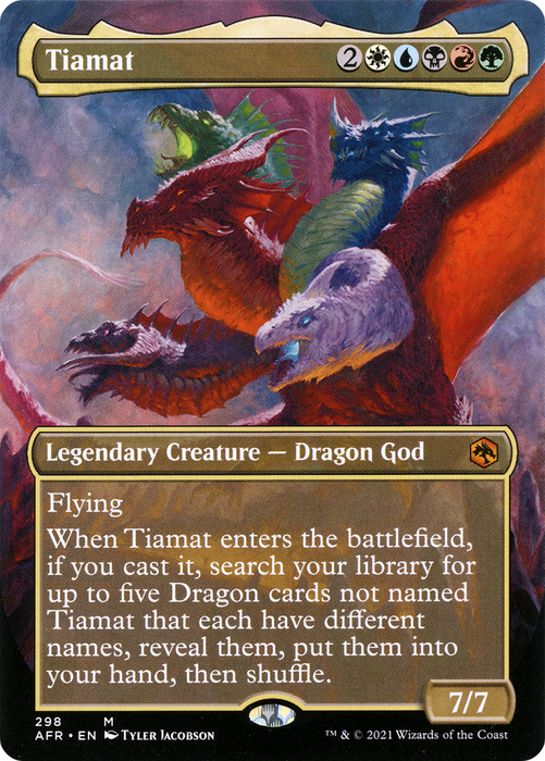 Tiamat (AFR-298) - mythic (Borderless) - Foil