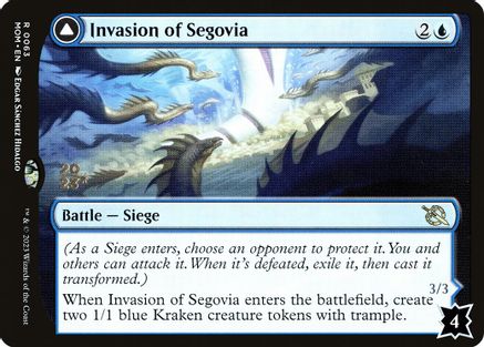 Invasion of Segovia // Caetus, Sea Tyrant of Segovia (PRE-63S) - rare - Foil