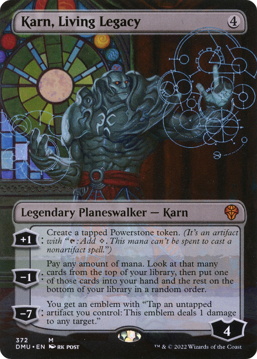 Karn, Living Legacy (DMU-372) - mythic (Borderless) - Foil