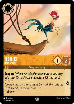 Heihei - Boat Snack (7/204) - Common - Cold Foil