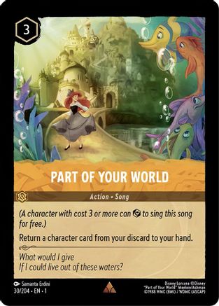 Part of Your World (30/204) - Rare - Cold Foil