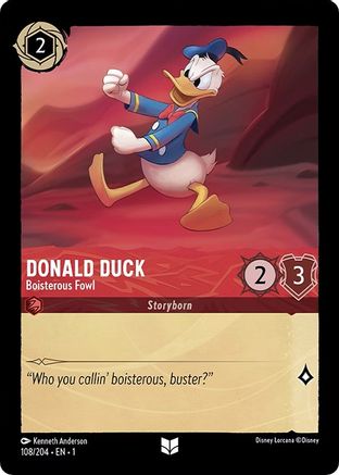 Donald Duck - Boisterous Fowl (108/204) - Uncommon