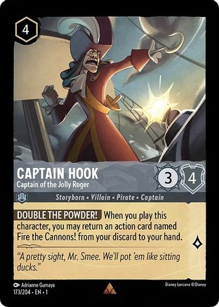Captain Hook - Captain of the Jolly Roger (173/204) - Rare