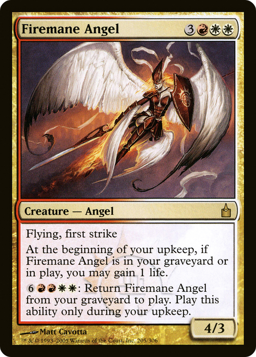 Firemane Angel (RAV-205) - rare - Foil