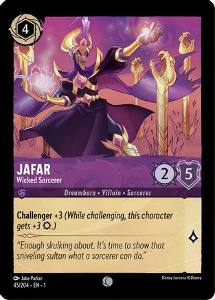 Jafar - Wicked Sorcerer (45/204) - Common - Cold Foil