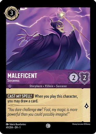 Maleficent - Sorceress (49/204) - Common - Cold Foil