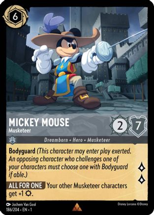Mickey Mouse - Musketeer (186/204) - Rare