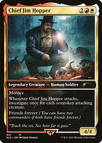 Sophina, Spearsage Deserter (SLD-341) - rare / Chief Jim Hopper - Foil