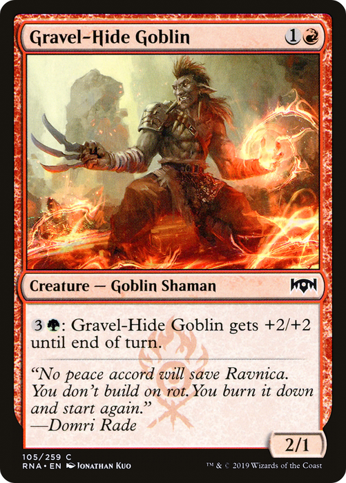 Gravel-Hide Goblin (RNA-105) - common - Foil
