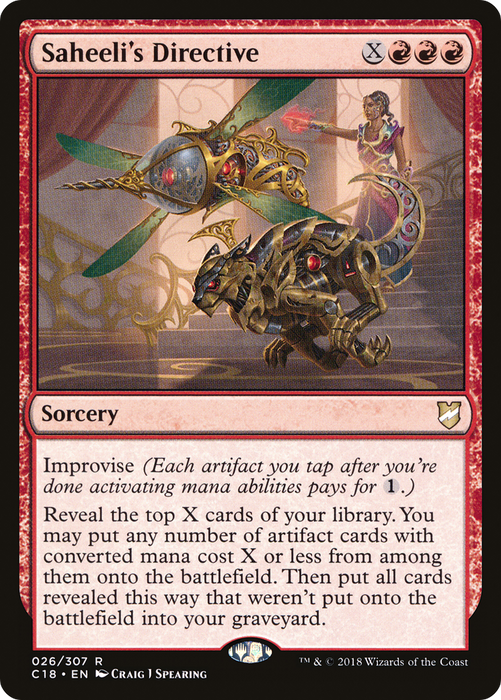 Saheeli's Directive (C18-026) - rare