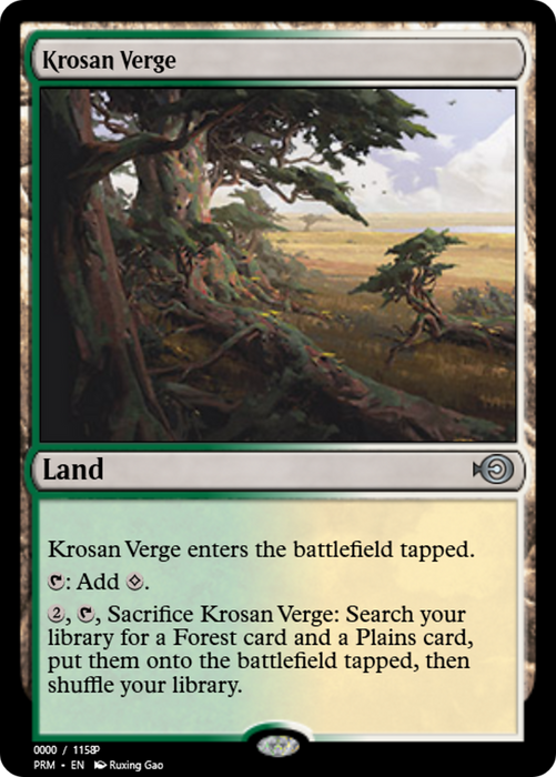 Krosan Verge (PRM-83670) - uncommon - Foil
