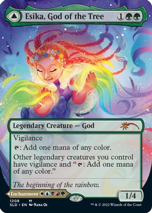 Esika, God of the Tree // The Prismatic Bridge (SLD-1208) - mythic (Borderless)