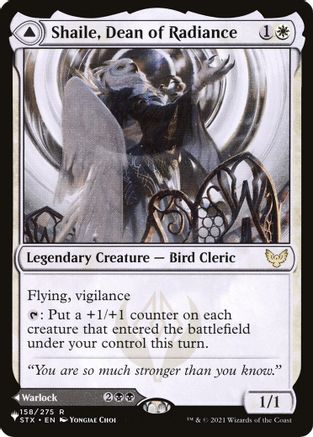 Shaile, Dean of Radiance // Embrose, Dean of Shadow (LIST-STX-158) - rare