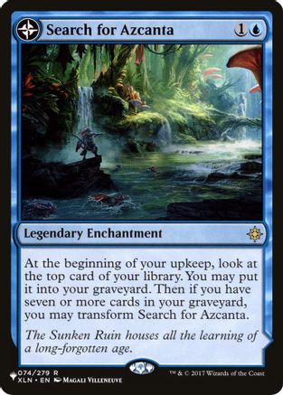 Search for Azcanta // Azcanta, the Sunken Ruin (LIST-XLN-74) - rare: (compasslanddfc)