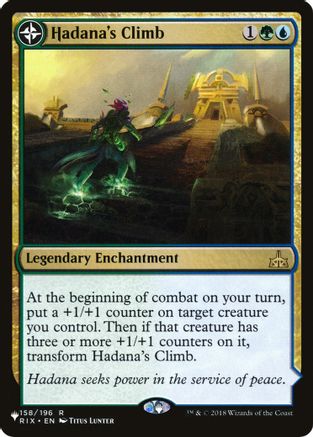 Hadana's Climb // Winged Temple of Orazca (LIST-RIX-158) - rare: (compasslanddfc)