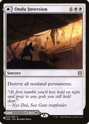 Ondu Inversion // Ondu Skyruins (LIST-ZNR-30) - rare