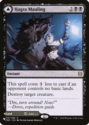Hagra Mauling // Hagra Broodpit (LIST-ZNR-106) - rare