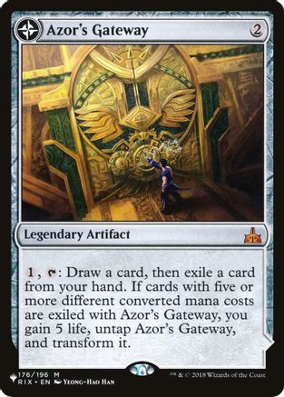 Azor's Gateway // Sanctum of the Sun (LIST-RIX-176) - mythic: (compasslanddfc)