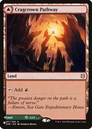 Cragcrown Pathway // Timbercrown Pathway (LIST-ZNR-261) - rare