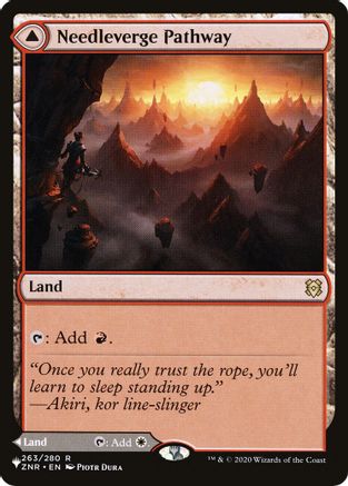 Needleverge Pathway // Pillarverge Pathway (LIST-ZNR-263) - rare