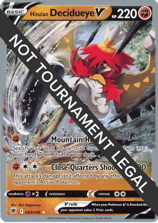 Hisuian Decidueye V - 2022 (Ondrej Skubal) (083) - WCD  - Ultra Rare