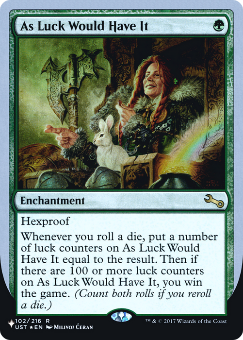 As Luck Would Have It (LIST-033) - rare - Foil
