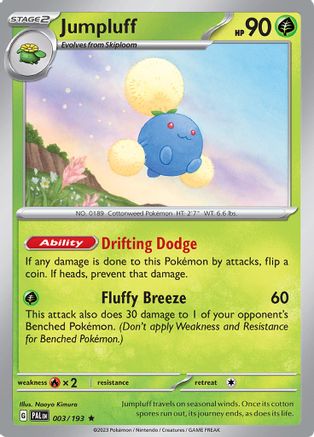 Jumpluff (003/193) - SPE  - Rare - Reverse Holofoil