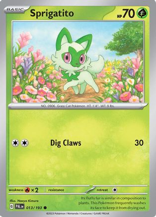 Sprigatito (013/193) - SPE  - Common - Reverse Holofoil