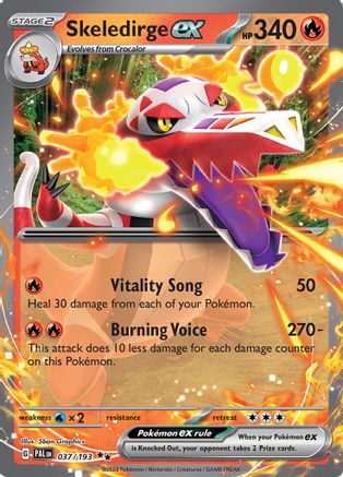 Skeledirge ex (037/193) - SPE - Double Rare - Holofoil