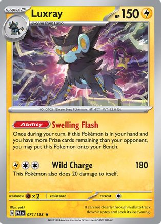Luxray (071/193) - SPE  - Rare - Reverse Holofoil
