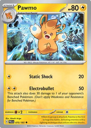 Pawmo (075/193) - SPE  - Uncommon - Reverse Holofoil