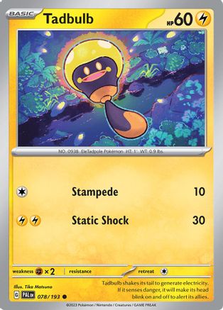 Tadbulb (078/193) - SPE  - Common - Reverse Holofoil