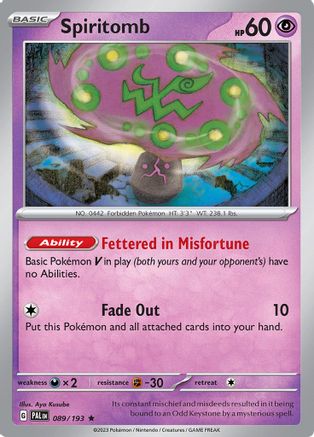 Spiritomb (089) - SPE - Rare - Holofoil