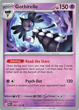 Gothitelle (092/193) - SPE  - Uncommon - Reverse Holofoil