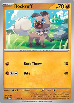 Rockruff (116/193) - SPE  - Common
