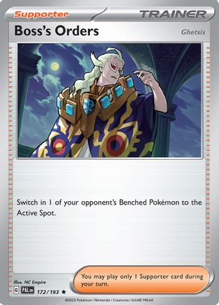 Boss's Orders (172/193) - SPE  - Rare - Reverse Holofoil