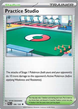 Practice Studio (186/193) - SPE  - Uncommon - Reverse Holofoil