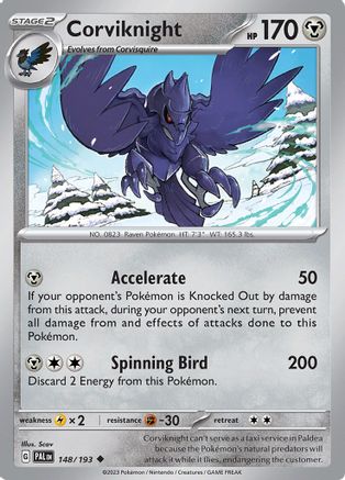 Corviknight (148/193) - SPE  - Uncommon - Reverse Holofoil