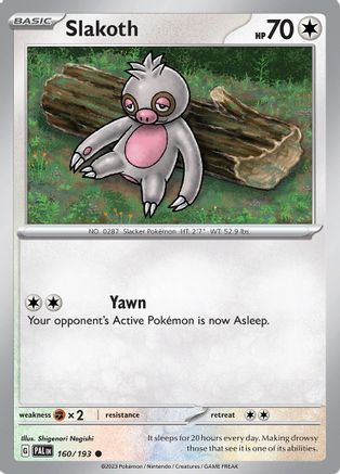 Slakoth (160/193) - SPE  - Common - Reverse Holofoil
