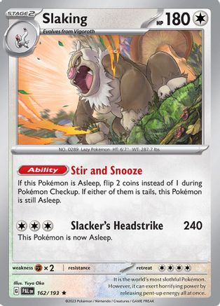 Slaking (162/193) - SPE  - Rare - Holofoil