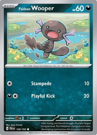 Paldean Wooper (129/193) - SPE  - Common - Reverse Holofoil
