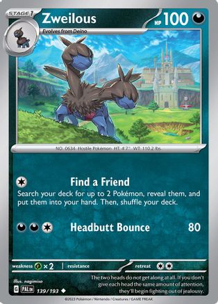 Zweilous (139/193) - SPE  - Uncommon - Reverse Holofoil