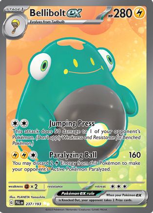 Bellibolt ex (237/193) - SPE  - Ultra Rare - Holofoil