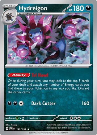 Hydreigon (140/193) - SPE  - Rare - Reverse Holofoil