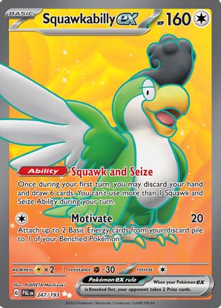 Squawkabilly ex (247/193) - SPE  - Ultra Rare - Holofoil